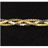 Image 2 : Italian Made 16 Inch Tri Color Necklace