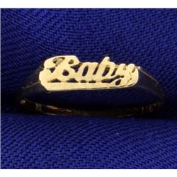 Baby Child's Ring