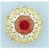 Image 1 : Ruby Circle Pendant