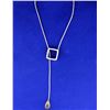 Image 3 : Citrine Lariat Diamond Necklace