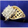 Image 2 : 1 ct TW Diamond Cluster Ring