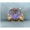Image 1 : Vintage 6ct Purple Sapphire Ring