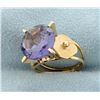 Image 2 : Vintage 6ct Purple Sapphire Ring