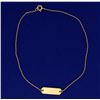 Image 1 : 10 1/4 Inch "K" Anklet