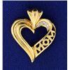 Image 1 : Mom Heart Diamond Pendant