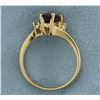 Image 3 : Garnet and Diamond Ring