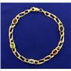 Image 1 : Multi Colored Gemstone Bracelet in 14k Gold