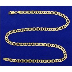 Italian Made Anchor or Mariner 20 1/2 Inch Neck Chain