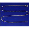 Image 1 : 24 1/2 Inch 18k Gold Box Link Neck Chain