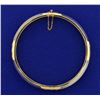 Image 2 : Lavender and White Jade Bangle Bracelet in 14k Gold