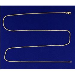 24 Inch Italian Made Snake Link Neck Chain in 14k Gold