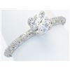 Image 6 : 0.72 ctw Designer Tacori Diamond Ring - Platinum