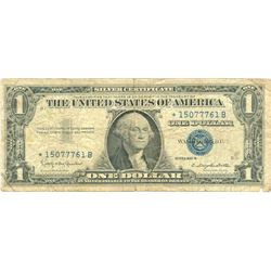 $1 VG+ Star Note Silver Certificate