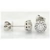 Image 6 : 0.50 ctw Diamond Stud Earrings - 14KT White Gold