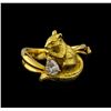 Image 2 : 0.36 ctw Diamond Ring - 18KT Yellow Gold