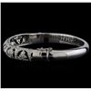 Image 2 : 18KT White Gold 1.67 ctw Diamond Bangle Bracelet