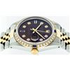 Image 4 : Rolex Two Tone Diamond and Sapphire DateJust Men's Watch