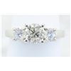 Image 8 : 1.09 ctw Diamond Ring - 14KT White Gold