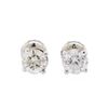 Image 1 : 1.40 ctw Diamond Stud Earrings - 14KT White Gold