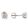 Image 2 : 1.40 ctw Diamond Stud Earrings - 14KT White Gold