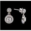Image 2 : 1.44 ctw Diamond Earrings - 14KT White Gold