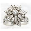 Image 2 : 1.10 ctw Diamond Ring - 14KT White Gold