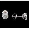 Image 2 : 1.22 ctw Diamond Stud Earrings - 14KT White Gold
