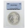 Image 1 : 1887 PCGS MS63 Morgan Silver Dollar