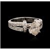 Image 1 : 14KT White Gold 1.64 ctw Diamond Ring