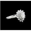 Image 1 : 1.55 ctw Diamond Ring - 14KT White Gold