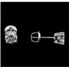 Image 2 : 1.04 ctw Diamond Stud Earrings - 14KT White Gold