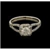 Image 2 : 0.87 ctw Diamond Ring - 14KT White Gold