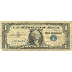 $1 VG+ Star Note Silver Certificate