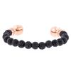Image 2 : Cozmo Sterling Silver Cubic Zirconia Skull Cuff Bracelet