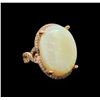 Image 1 : 14KT Rose Gold 12.94 ctw Opal and Diamond Ring