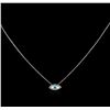 Image 2 : 0.11 ctw Diamond Necklace - 14KT White Gold