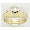 Image 4 : 0.75 ctw Vintage Diamond Ring - 14KT Yellow and White Gold