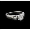 Image 1 : 0.88 ctw Diamond Ring - 18KT White Gold