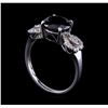 Image 4 : 2.72 ctw Black Diamond Ring - 14KT White Gold