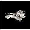 Image 1 : 14KT White Gold 0.64 ctw Diamond Ring