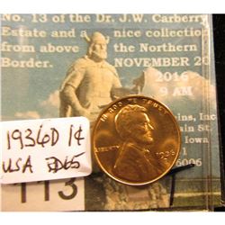 1936 D Lincoln Cent RD-65