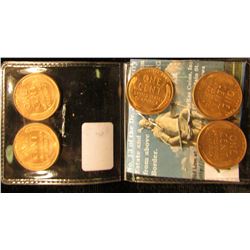 (5) 1947 Lincoln Cent MS-65