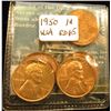 Image 1 : (5) 1950 Lincoln Cent MS-65