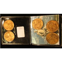 (5) 1950 S Lincoln Cent MS-65