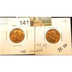 (2) 1955 S Lincoln Cent RD-65