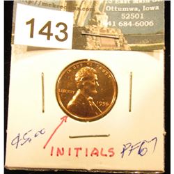 1956 P Lincoln Cent PF RD-67