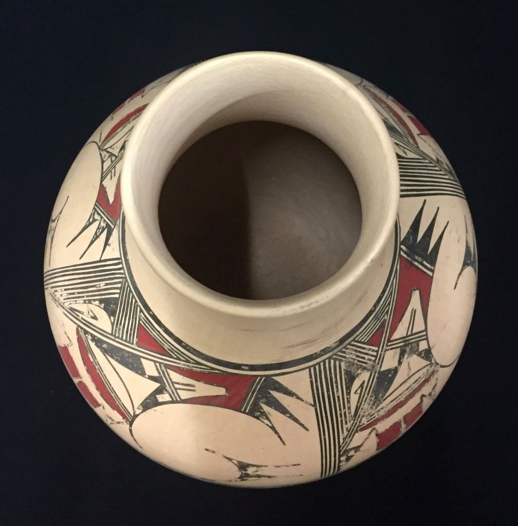 Vintage Hopi Pottery Vase Signed