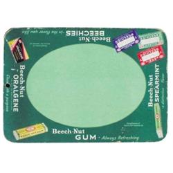 Beechnut cardboard lap board. Litho 2 sides, 26"W x 18"H.