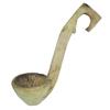 Image 1 : Hand carved primitive wooden water dipper w/handle, 16"L.
