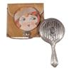 Image 1 : Buster Brown purse, flap opens to reveal mirror, 7"L & BB Shoes mirror w/handle, 5"L.